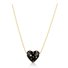 Load image into Gallery viewer, Carved Stone Studded Heart Pendants in carved stone by Christina Puchi