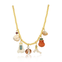 Load image into Gallery viewer, Multiple Shell Charm Necklace by Christina Puchi