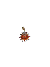 Load image into Gallery viewer, Ruby Halo Lions Paw Pendant in shell by Christina Puchi