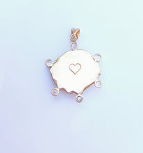 Load image into Gallery viewer, Yellow Lions Paw Halo Pendant in shell by Christina Puchi
