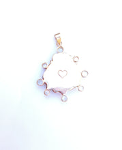 Load image into Gallery viewer, Pink/Grey Lions Paw Halo Pendant in shell by Christina Puchi
