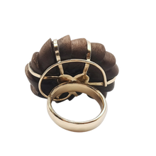 Load image into Gallery viewer, Chestnut Ammonite Ring by Christina Puchi
