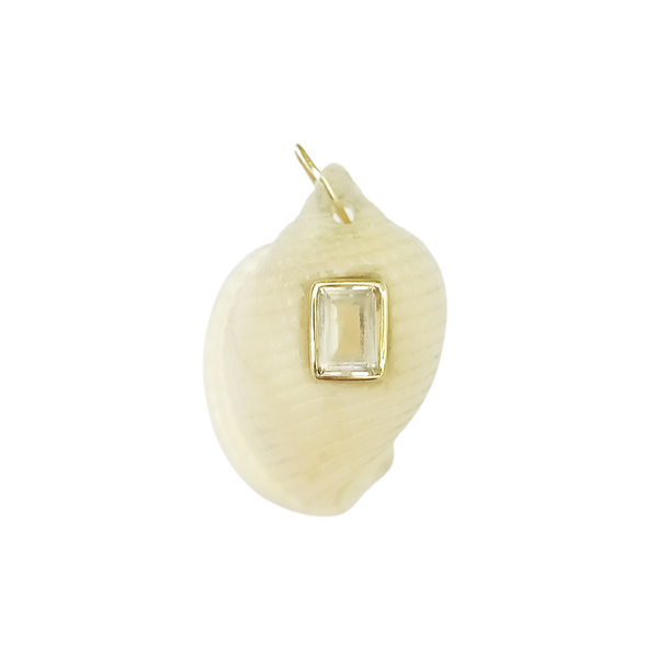 White Shell with Quartz