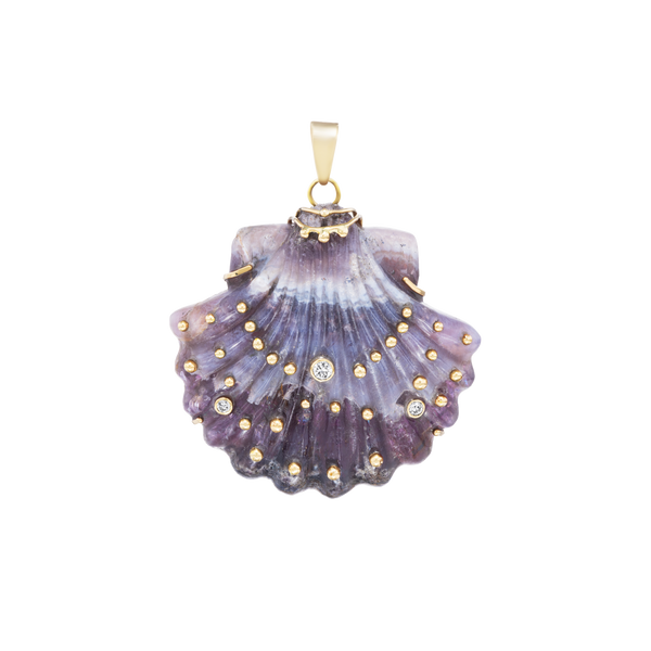 Carved Amethyst Shell