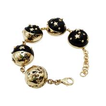 Load image into Gallery viewer, Moon Phases Bracelet in carved stone by Christina Puchi
