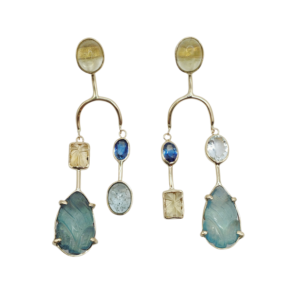 Gemstone Earrings Two