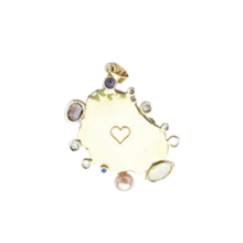 Load image into Gallery viewer, Pastel Kitten Paw Halo Pendant in shell by Christina Puchi
