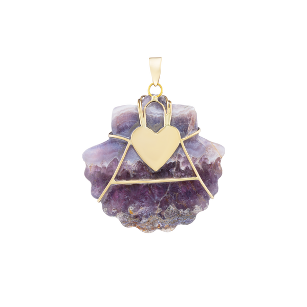 Carved Amethyst Shell