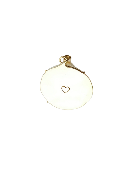 Amethyst White Shell Pendant in shell by Christina Puchi