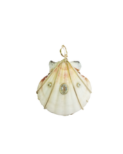 Load image into Gallery viewer, Large 3 Stone White Shell Pendant in shell by Christina Puchi
