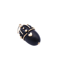 Load image into Gallery viewer, Ebony Acorn Pendants in carved wood by Christina Puchi
