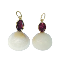 Load image into Gallery viewer, Rubellite Tourmaline White Shell Pendant
