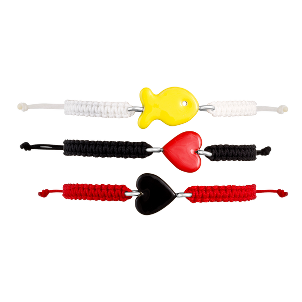 Enamel Friendship Bracelets by Christina Puchi