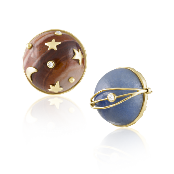 Neptune + Venus Earrings by Christina Puchi