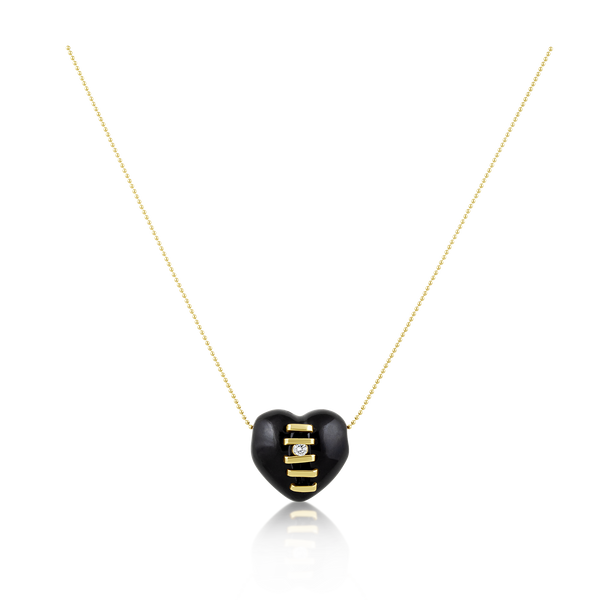 Carved Stone Heart Necklace