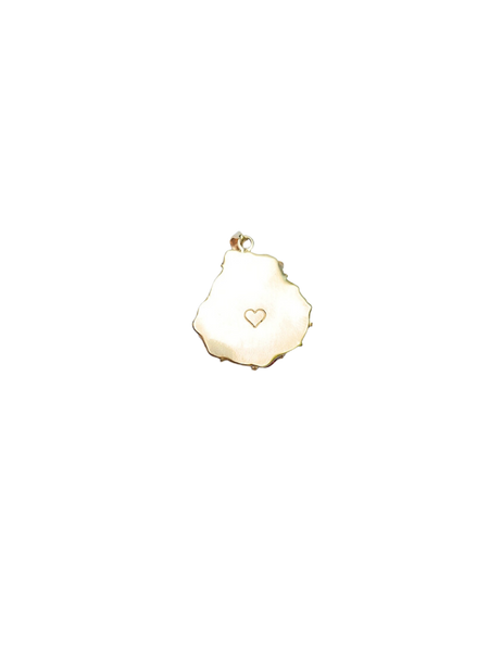 3 Stone Lions Paw Pendant in shell by Christina Puchi