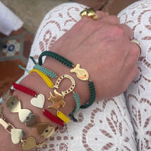 Load image into Gallery viewer, Tan Medium Fish Friendship Bracelet by Christina Puchi
