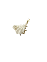 Load image into Gallery viewer, Double White Kitten's Paw Pendant in shell by Christina Puchi
