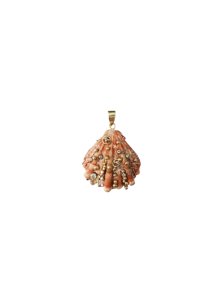 Imperfect Pink Lion's Paw Pendant in shell by Christina Puchi