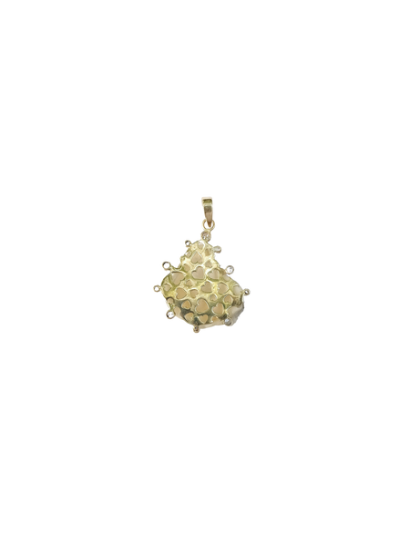 Double White Kitten's Paw Pendant in shell by Christina Puchi
