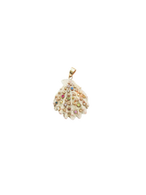 Load image into Gallery viewer, Speckled White Shell Pendant in shell by Christina Puchi

