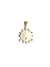 Load image into Gallery viewer, Diamond Sand Dollar Pendant in shell by Christina Puchi
