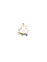 Load image into Gallery viewer, Blue Halo Lions Paw Pendant in shell by Christina Puchi
