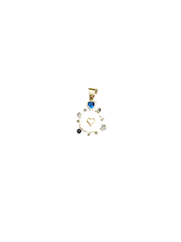 Load image into Gallery viewer, Blue Halo Sand Dollar Pendant in shell by Christina Puchi
