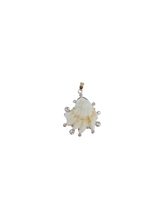 Load image into Gallery viewer, White Kitten's Paw Pendant in shell by Christina Puchi

