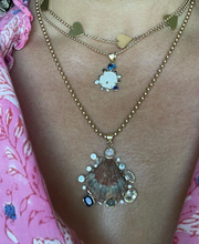 Load image into Gallery viewer, Blue Halo Sand Dollar Pendant in shell by Christina Puchi
