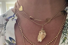 Load image into Gallery viewer, Gold Ball Spiral Shell Pendant in shell by Christina Puchi
