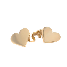 Load image into Gallery viewer, Gold Heart Cufflinks in gold by Christina Puchi
