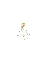 Load image into Gallery viewer, Tiny Sand Dollar Halo Pendant by Christina Puchi
