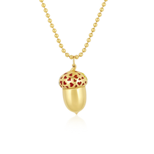Load image into Gallery viewer, Gold Acorn Pendants
