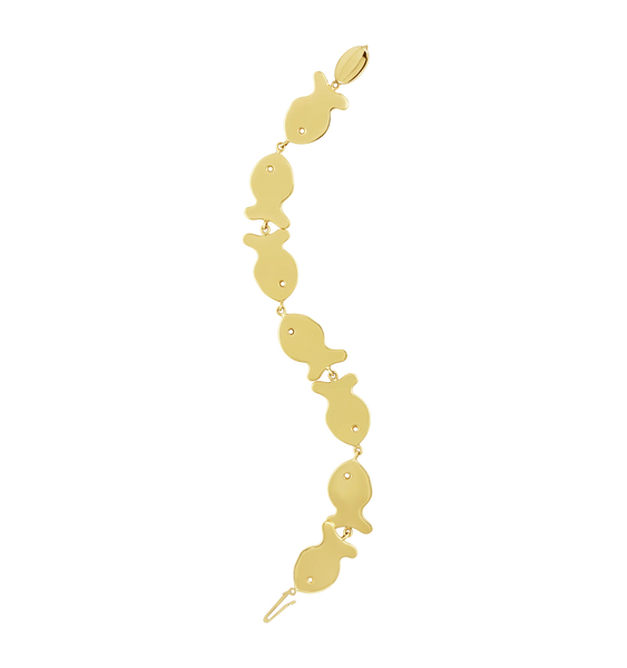 Large Gold Fish Bracelet