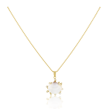 Load image into Gallery viewer, White Shell Halo Pendant in shell by Christina Puchi
