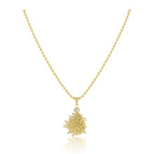 Load image into Gallery viewer, White Kitten Paw Halo Pendant in shell by Christina Puchi
