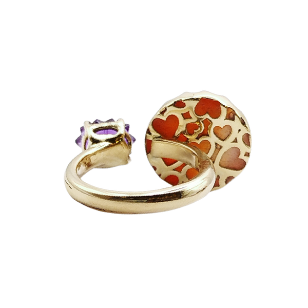 Mars + Amethyst Ring by Christina Puchi