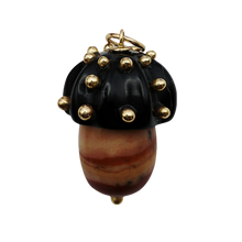 Load image into Gallery viewer, Carved Stone Acorn Pendants
