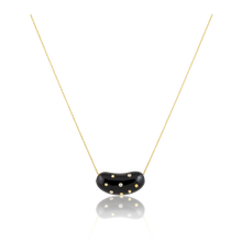 Load image into Gallery viewer, Carved Stone Studded Bean Necklace
