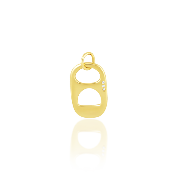 Gold Pop Tops Pendant in gold by Christina Puchi
