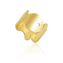 Load image into Gallery viewer, 3 Fish Ring in gold by Christina Puchi

