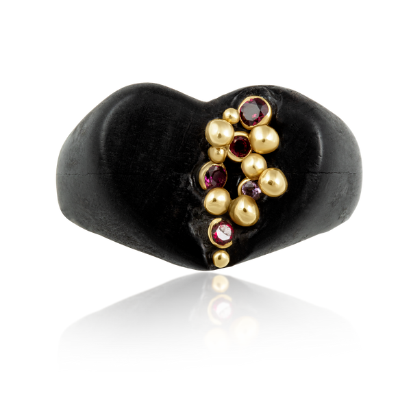 Ebony Heart Ring