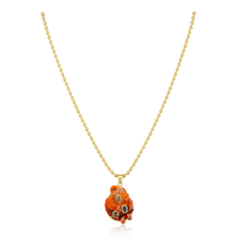 Load image into Gallery viewer, Orange Citrine Shell Pendant in shell by Christina Puchi
