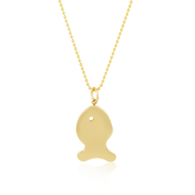 Load image into Gallery viewer, Gold Fish Charm Pendant in gold by Christina Puchi
