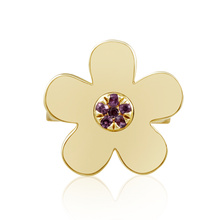 Load image into Gallery viewer, Gold Flower Ring in gold by Christina Puchi
