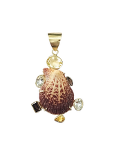 Load image into Gallery viewer, Brown Shell Neutral Halo Pendant in shell by Christina Puchi
