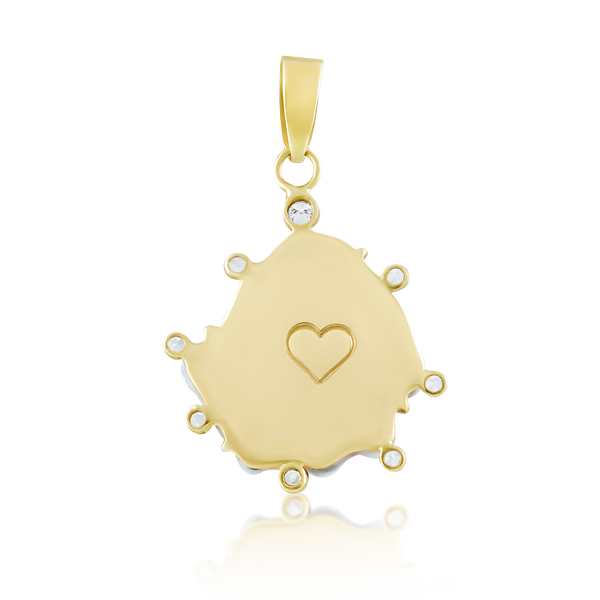 Off-White Kitten Paw Halo Pendant