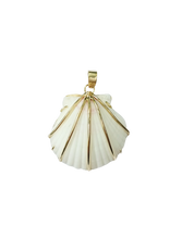 Load image into Gallery viewer, White Shell 1 Pendant in shell by Christina Puchi
