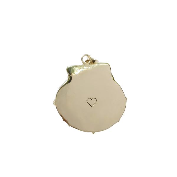 White Shell 2 Pendant in shell by Christina Puchi